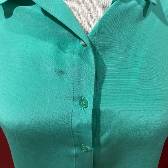 Amanda Uprichard Button Front Sleeveless Blouse Size P (Excellent Condition) - Picture 2 of 4